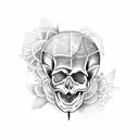 sobriety with skull tattoo design idea