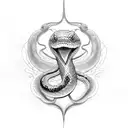 sobriety with snake tattoo design idea
