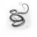 sobriety with snake tattoo design idea