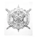 millenium falcon tattoo design idea