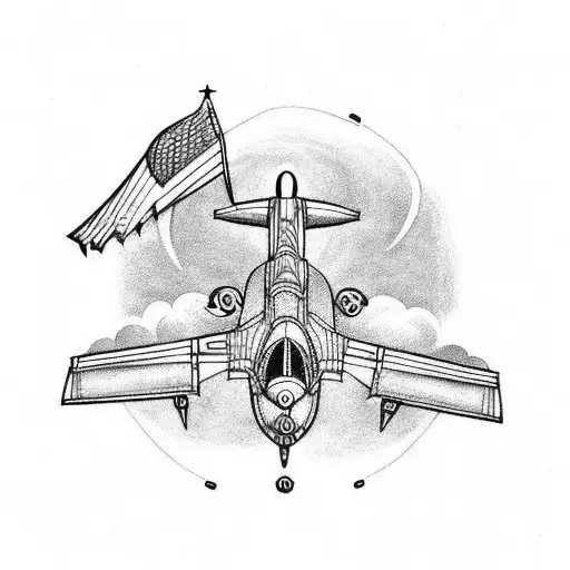 aviation tattoo design idea