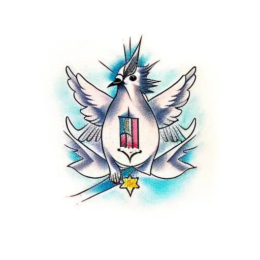 4 simple but shaded doves flying up forearm tattoo design idea