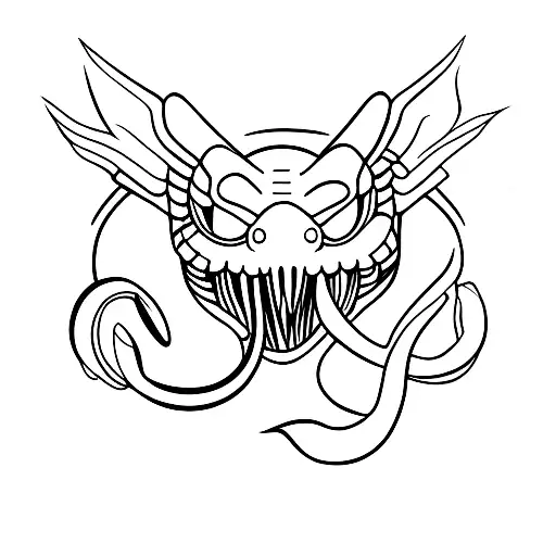 cobra com faca tattoo design idea