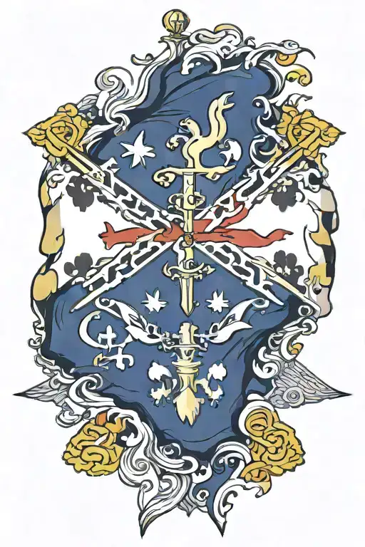 maryland state flag tattoo design idea