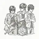 oasis band tattoo tattoo design idea