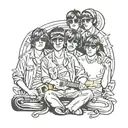 oasis band tattoo tattoo design idea