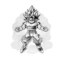 dragon ball z tattoo design idea