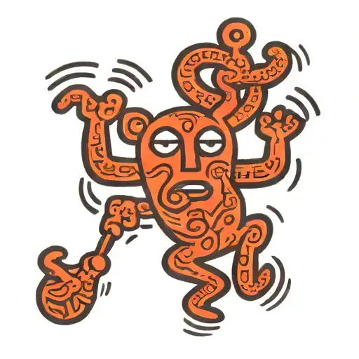 keith haring tattoo design idea