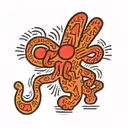 keith haring tattoo design idea