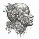 overthinking tattoo design idea