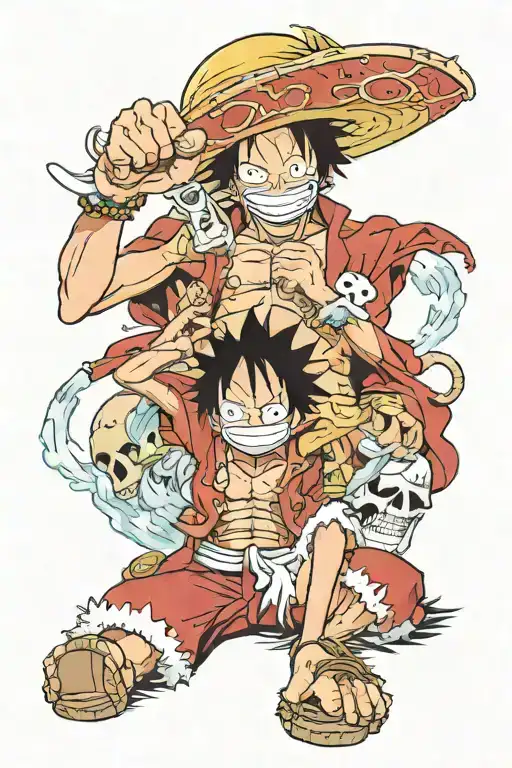 manga one piece anime sabot luffy ace tattoo design idea