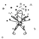 stickman tattoo design idea