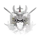 medieval knight  tattoo design idea