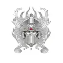 medieval knight  tattoo design idea