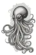 squid tattoo design idea