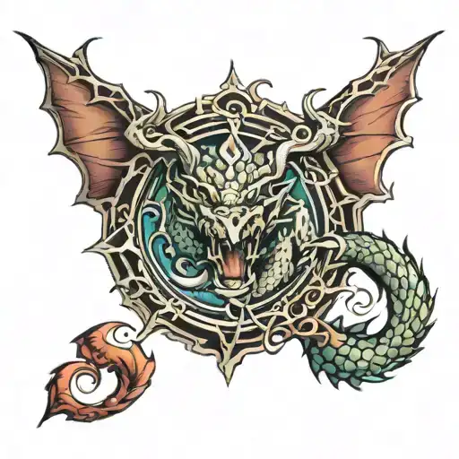 dragon stomach tattoo tattoo design idea
