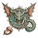 dragon stomach tattoo tattoo design idea