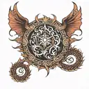 dragon stomach tattoo tattoo design idea