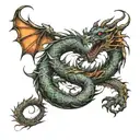 dragon stomach tattoo tattoo design idea