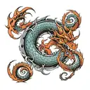 dragon stomach tattoo tattoo design idea