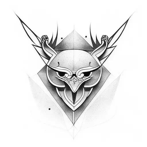 Three and birds tattoo design idea