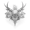 dark tattoo letters primal  tattoo design idea