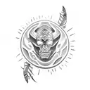 dark tattoo letters primal  tattoo design idea