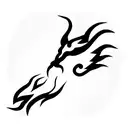 lightning dragon tattoo design idea
