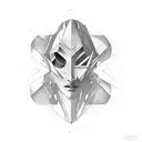 time traveller,geometric , abstract tattoo design idea