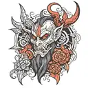 warcraft infernal being tattoo design idea