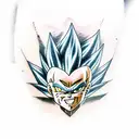 vegeta tattoo design idea