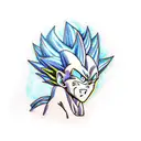 vegeta tattoo design idea