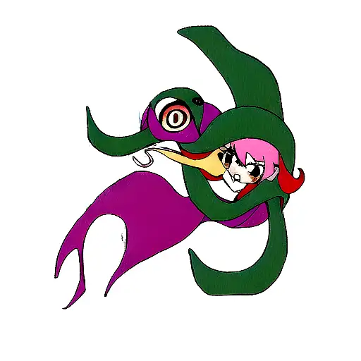 octapus in air tattoo design idea