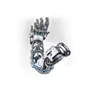 robotic arm with hydraulics tattoo design idea