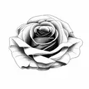english rose tattoo design idea