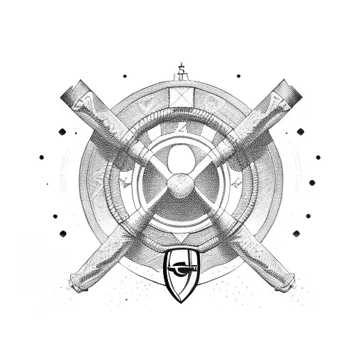 arsenal cannon  tattoo design idea