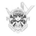 Combine elements from different arcs in Hunter x Hunter into a single tattoo design tattoo design idea