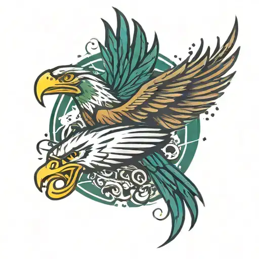 gaming pc gamer, Philadelphia eagles, bigrann31, gaming pc fans tattoo design idea