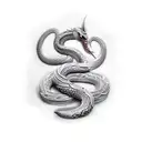 nordic serpent tattoo design idea