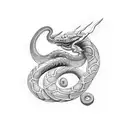 nordic serpent tattoo design idea