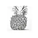Pineapple tattoo design idea