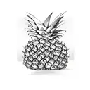 Pineapple tattoo design idea