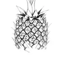 Pineapple tattoo design idea