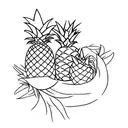 Pineapple tattoo design idea
