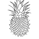Pineapple tattoo design idea