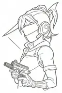 Fortnite theme tattoo design idea