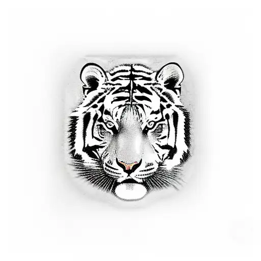 full body siberian tiger wrapped around 2 pocket watches tattoo design idea