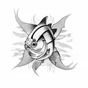 coi fish tattoo design idea