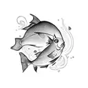 coi fish tattoo design idea