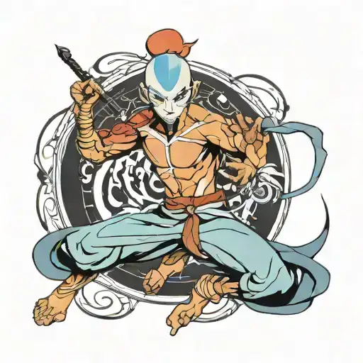 avatar legend of aang tattoo design idea